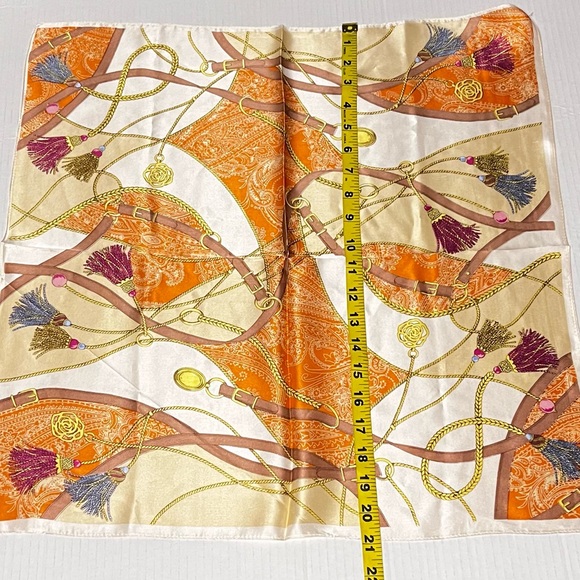 100% Silk Square Scarf - Picture 10 of 10